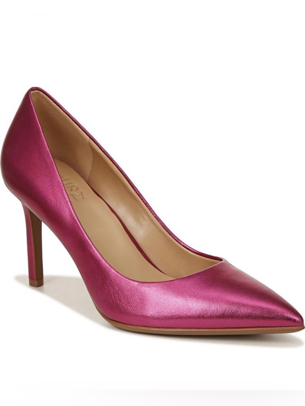 NWT Naturalizer Metallic Fuchsia Pointed Pump - Picture 2 of 7